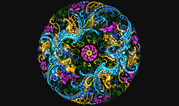 stencel floral wide stencil